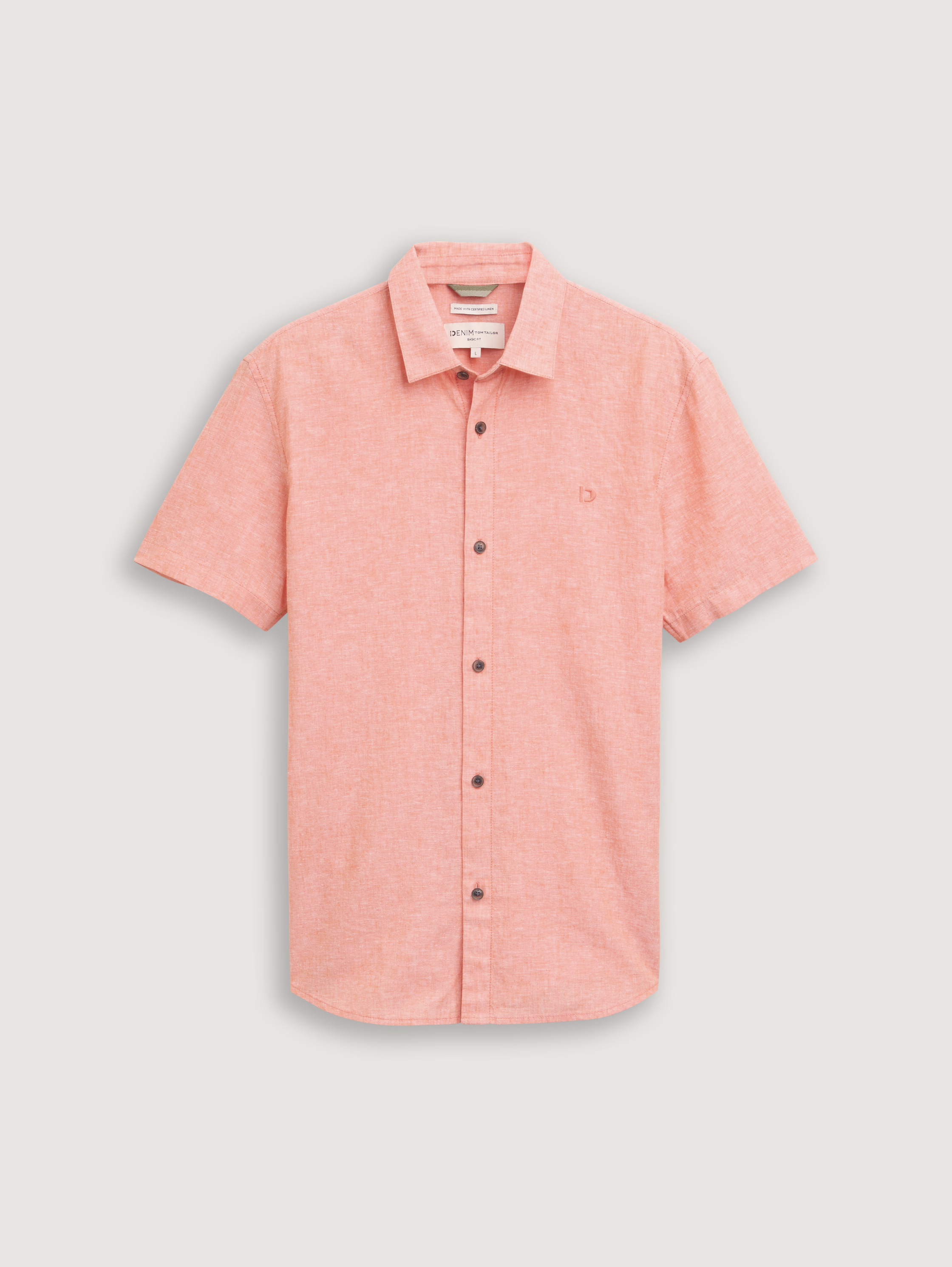 Tom Tailor Chemise 1045188 - Peach - Boutique Adam & Eve marque canadienne, marque québécoise