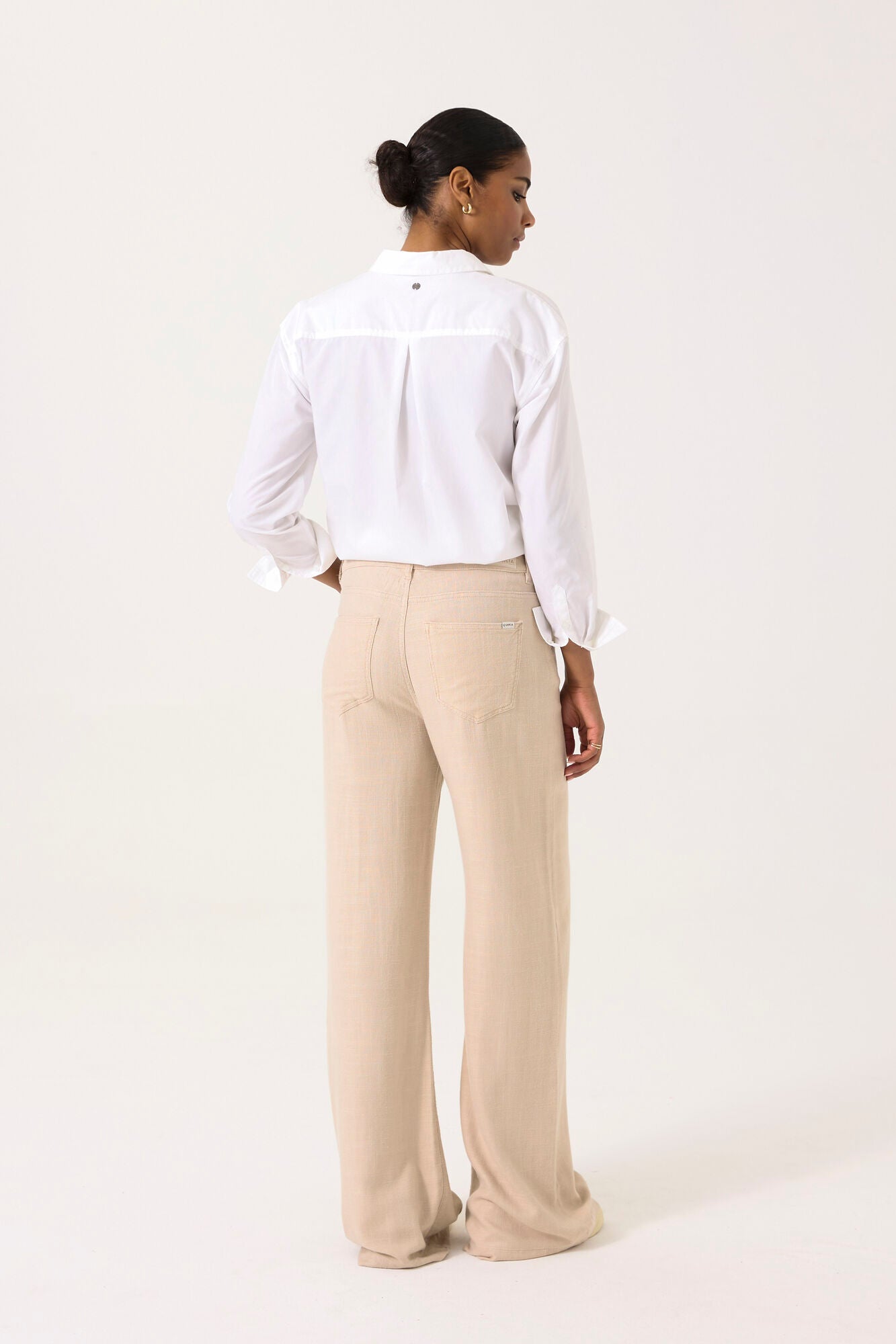 Pantalon Garcia CELIA - Blanc cassé - Boutique Adam & Eve marque canadienne, marque québécoise