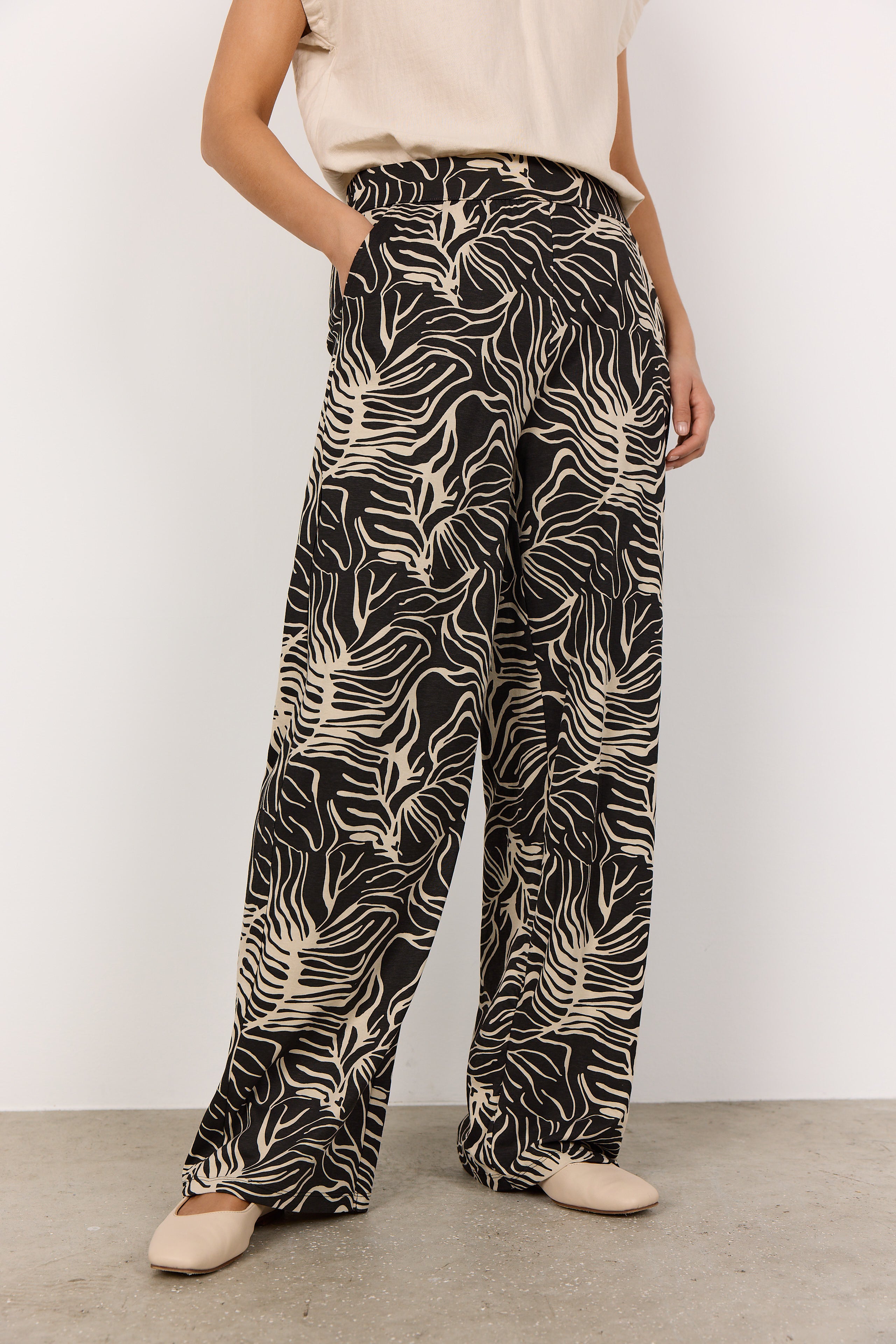 Soya Concept - Pantalon ritza-4 - Noir - Boutique Adam & Eve marque canadienne, marque québécoise