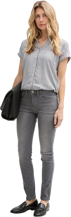 Tom Tailor Chemisier -1045239 - Gris - Boutique Adam & Eve marque canadienne, marque québécoise