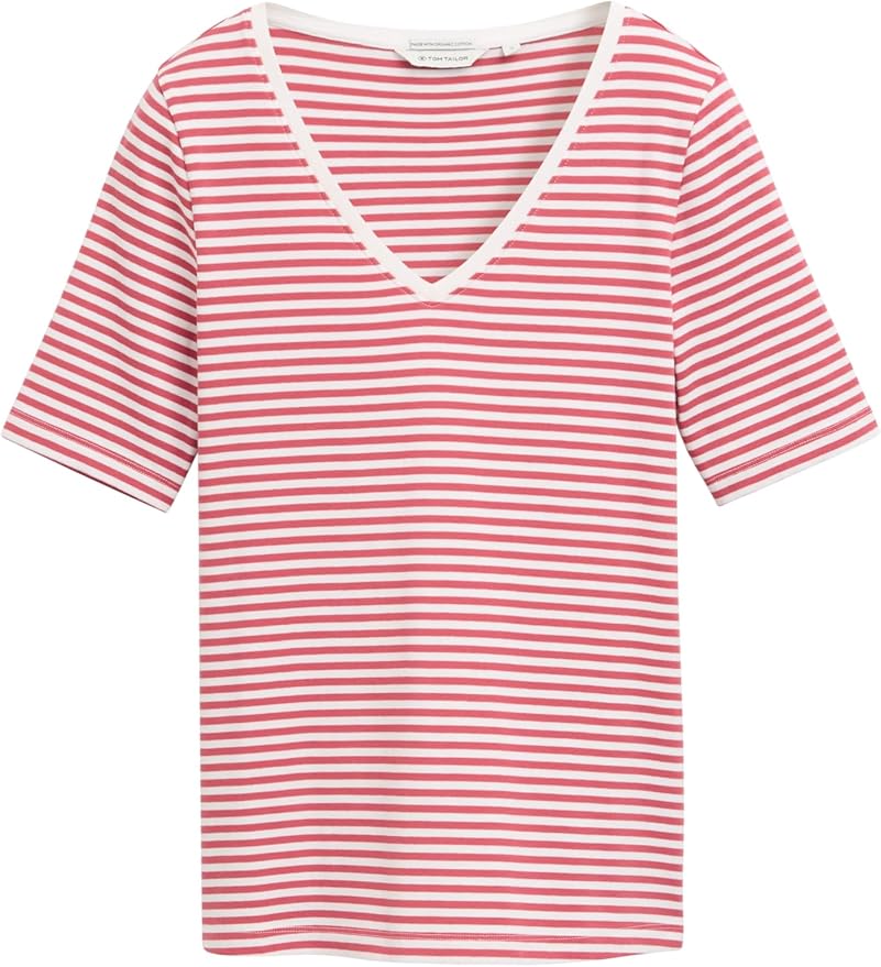 T-shirt Tom tailor 1045563 - Rouge - Boutique Adam & Eve marque canadienne, marque québécoise