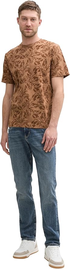 T-shirt Tom Tailor 1045713 - Marron - Boutique Adam & Eve marque canadienne, marque québécoise
