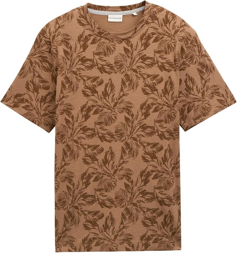 T-shirt Tom Tailor 1045713 - Marron - Boutique Adam & Eve marque canadienne, marque québécoise