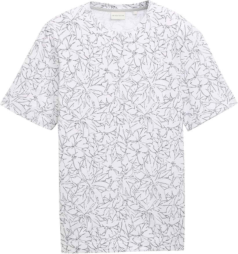 T-shirt Tom Tailor 1045713 - Blanc - Boutique Adam & Eve marque canadienne, marque québécoise