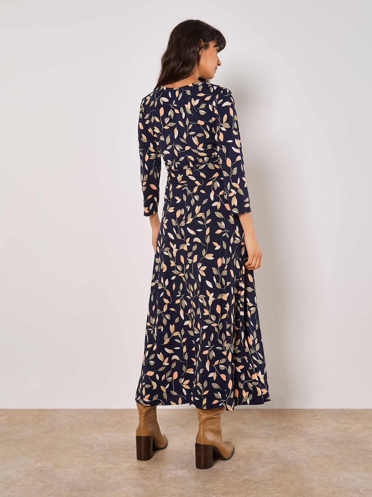 Apricot - Robe 930209 - Marine- Boutique Adam & Eve marque canadienne, marque québécoise