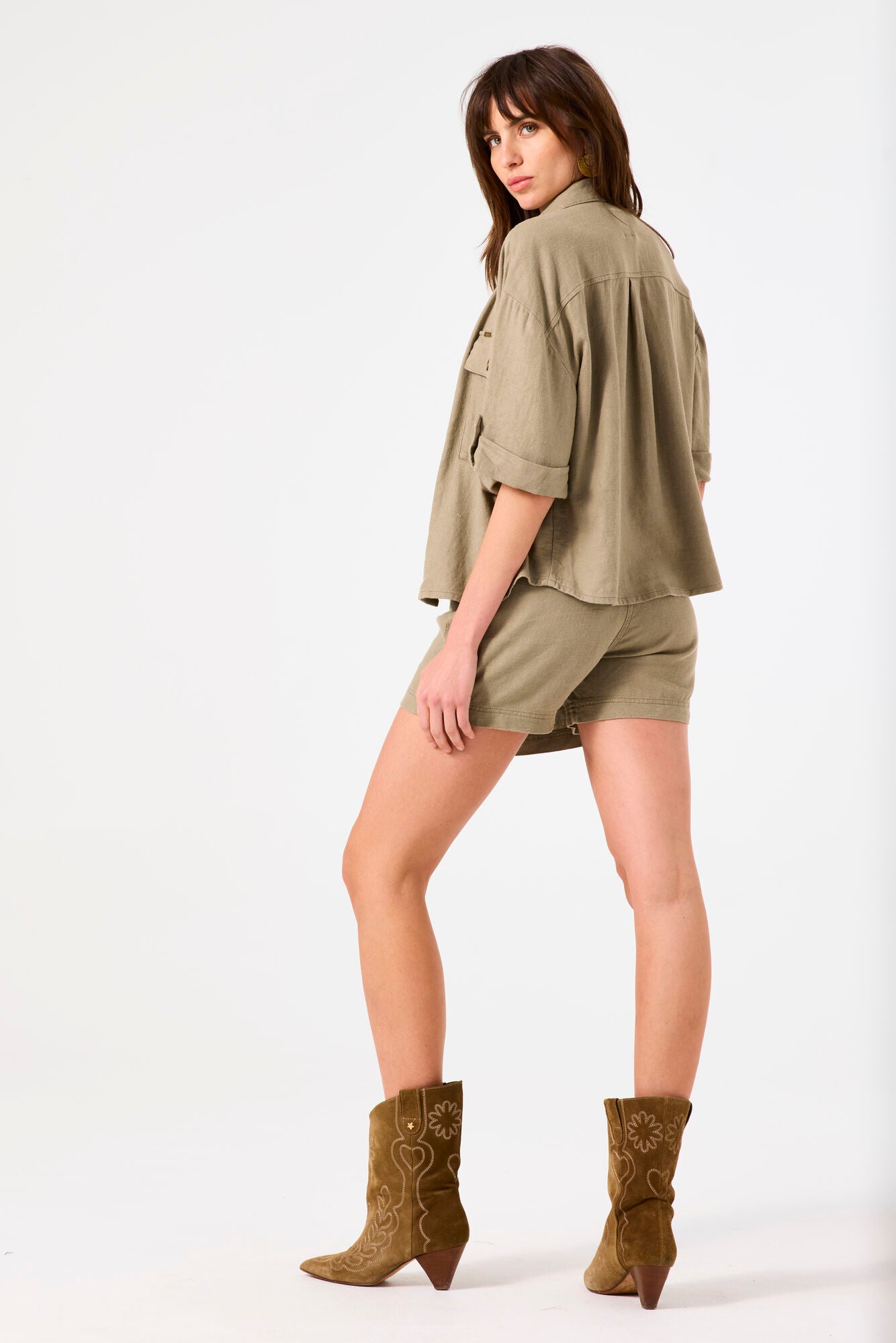 Garcia - Veste D50091 - Khaki - Boutique Adam & Eve marque canadienne, marque québécoise