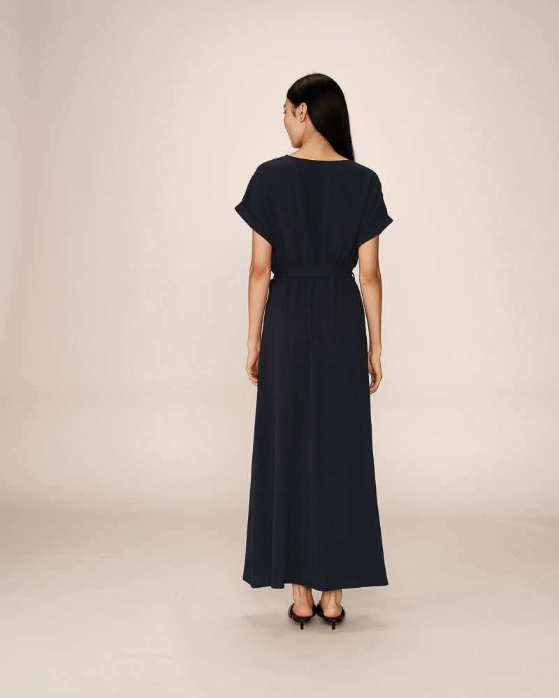 Grace & Mila - Robe PAPILLON - Marine - Boutique Adam & Eve marque canadienne, marque québécoise