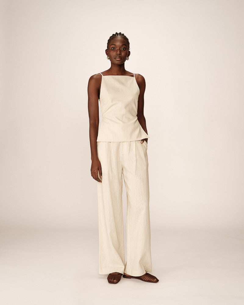 Grace & Mila - haut PESTO - Off white - Boutique Adam & Eve marque canadienne, marque québécoise