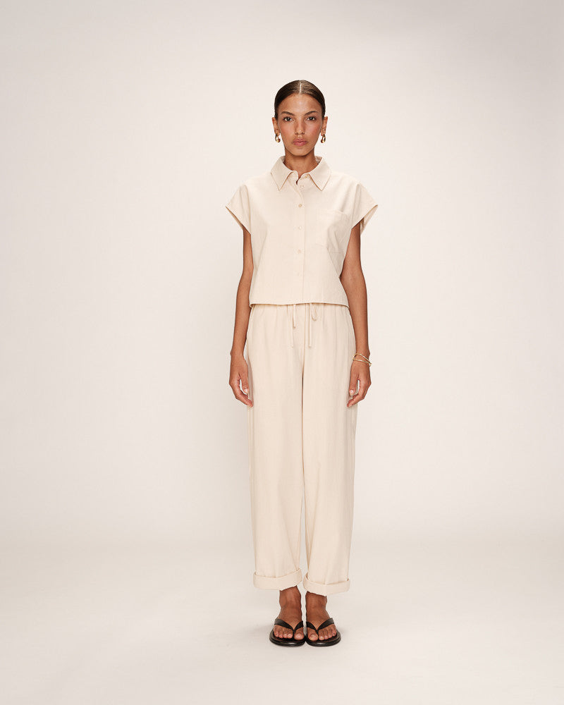 Grace & Mila - Blouse RISE - Sand - Boutique Adam & Eve marque canadienne, marque québécoise