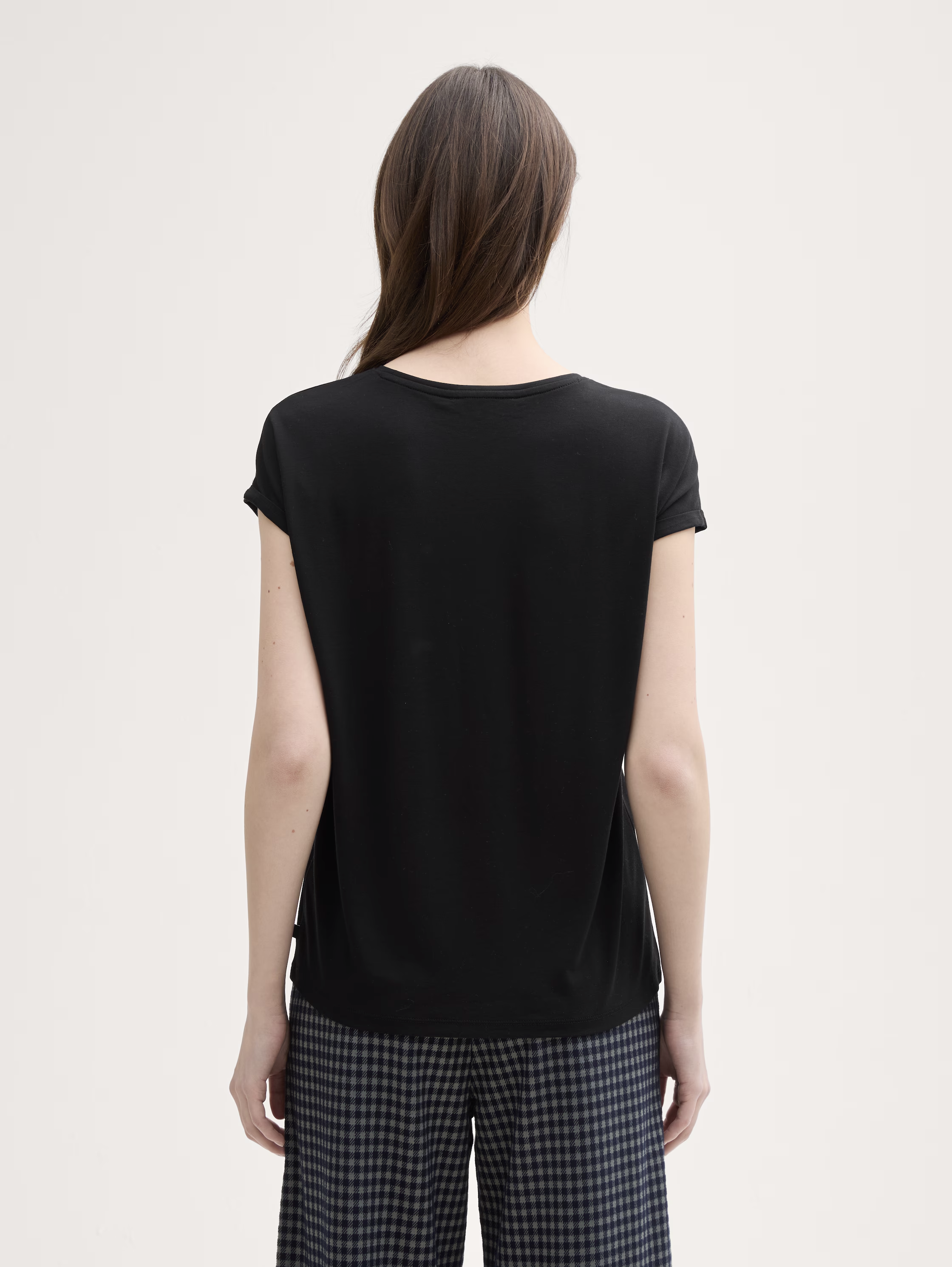 Tom tailor t-shirt 1030942 - Black - Boutique Adam & Eve marque canadienne, marque québécoise