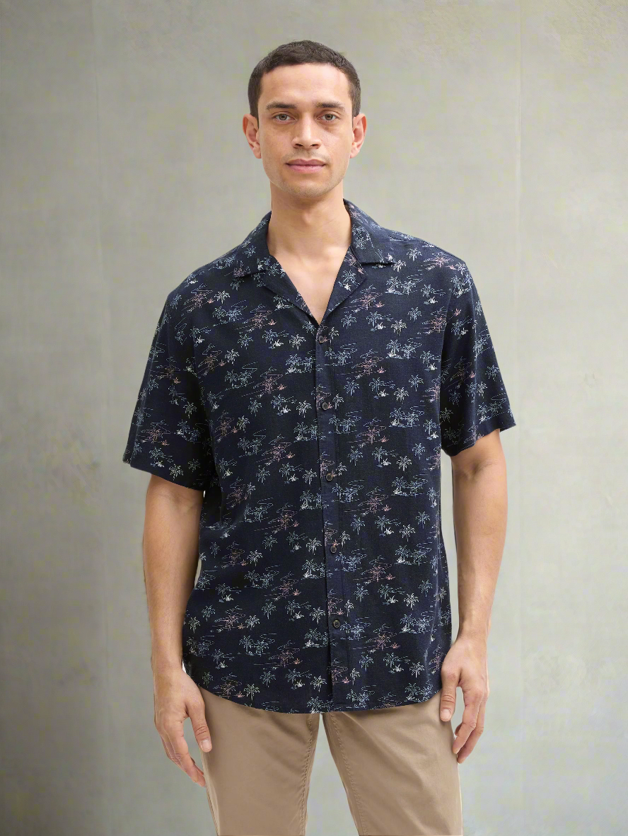 Tom Tailor Shirt 1045110 - Navy - Boutique Adam & Eve marque canadienne, marque québécoise