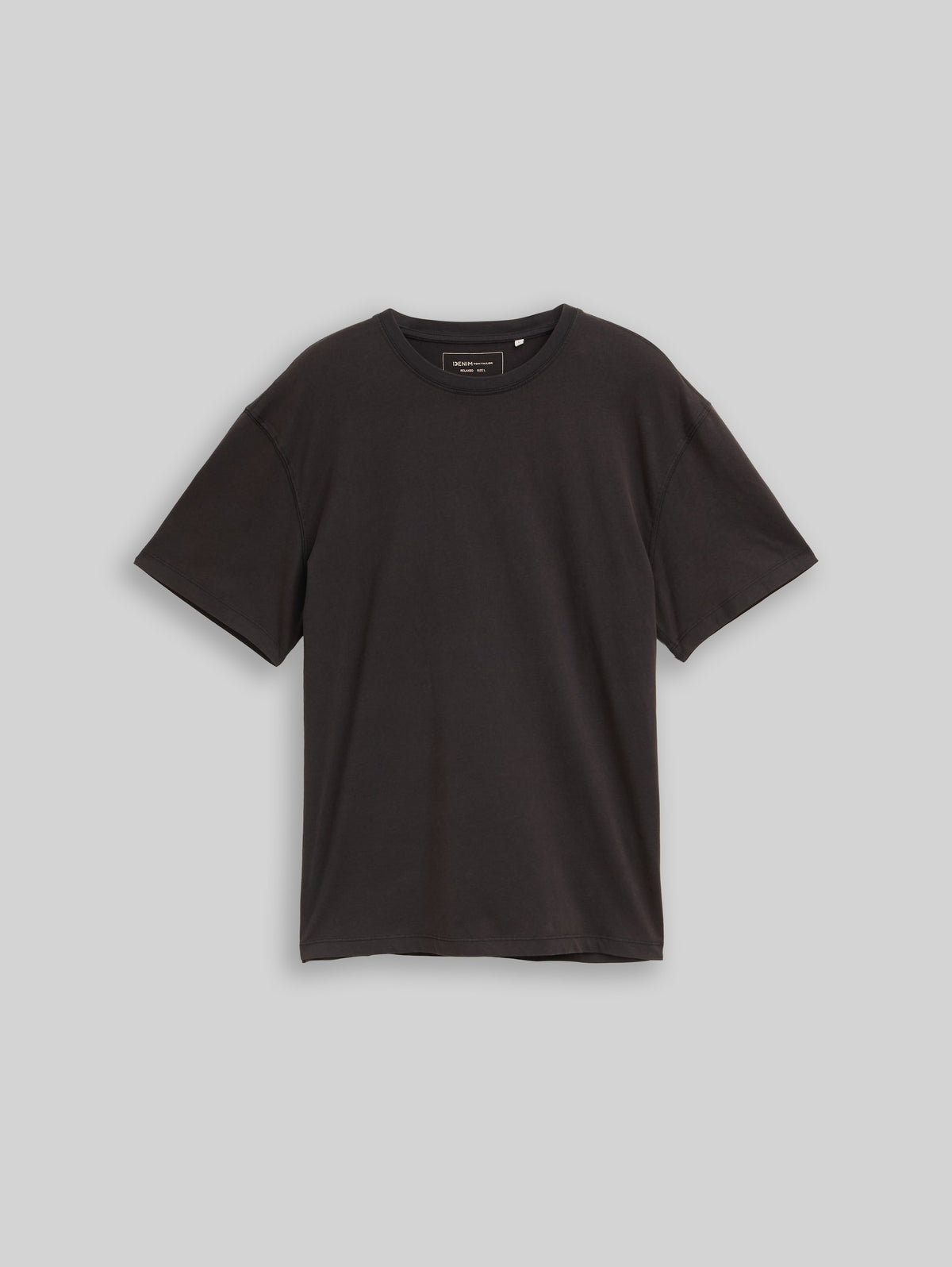 Tom Tailor Top 1050316 Overdye tee - black