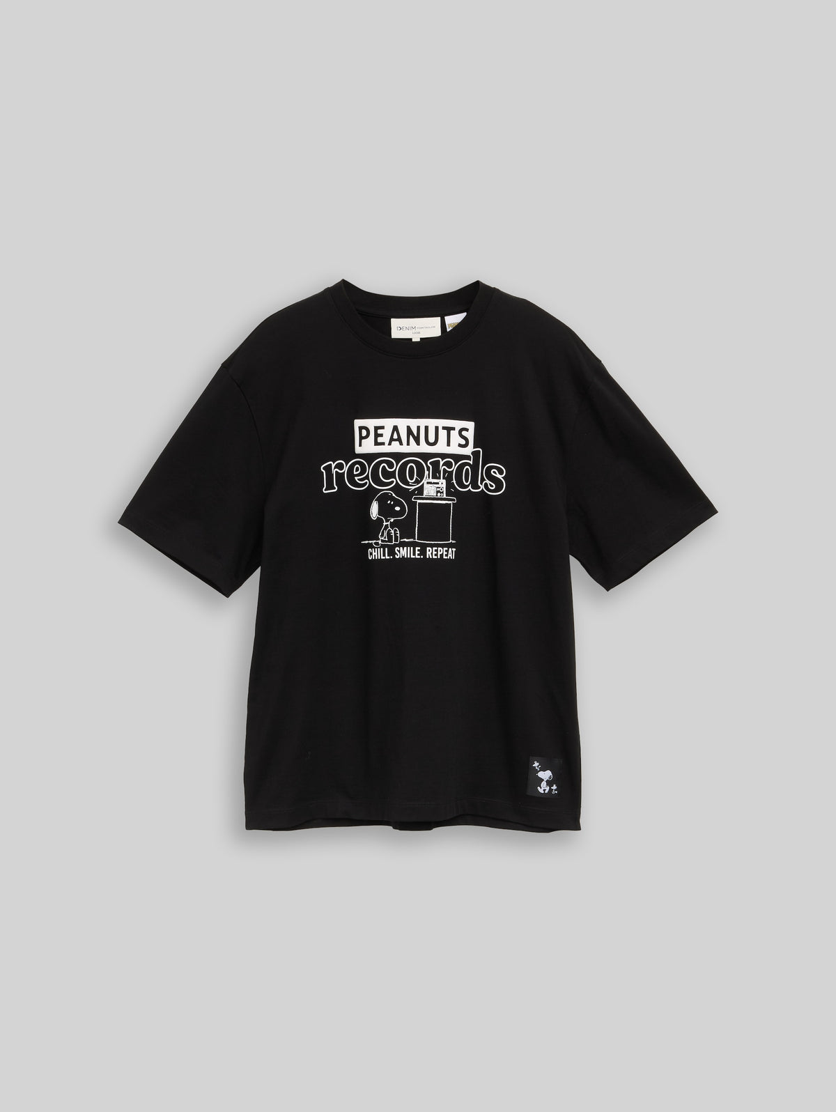 Tom Tailor Top 1053401 Peanuts mixed tee - black