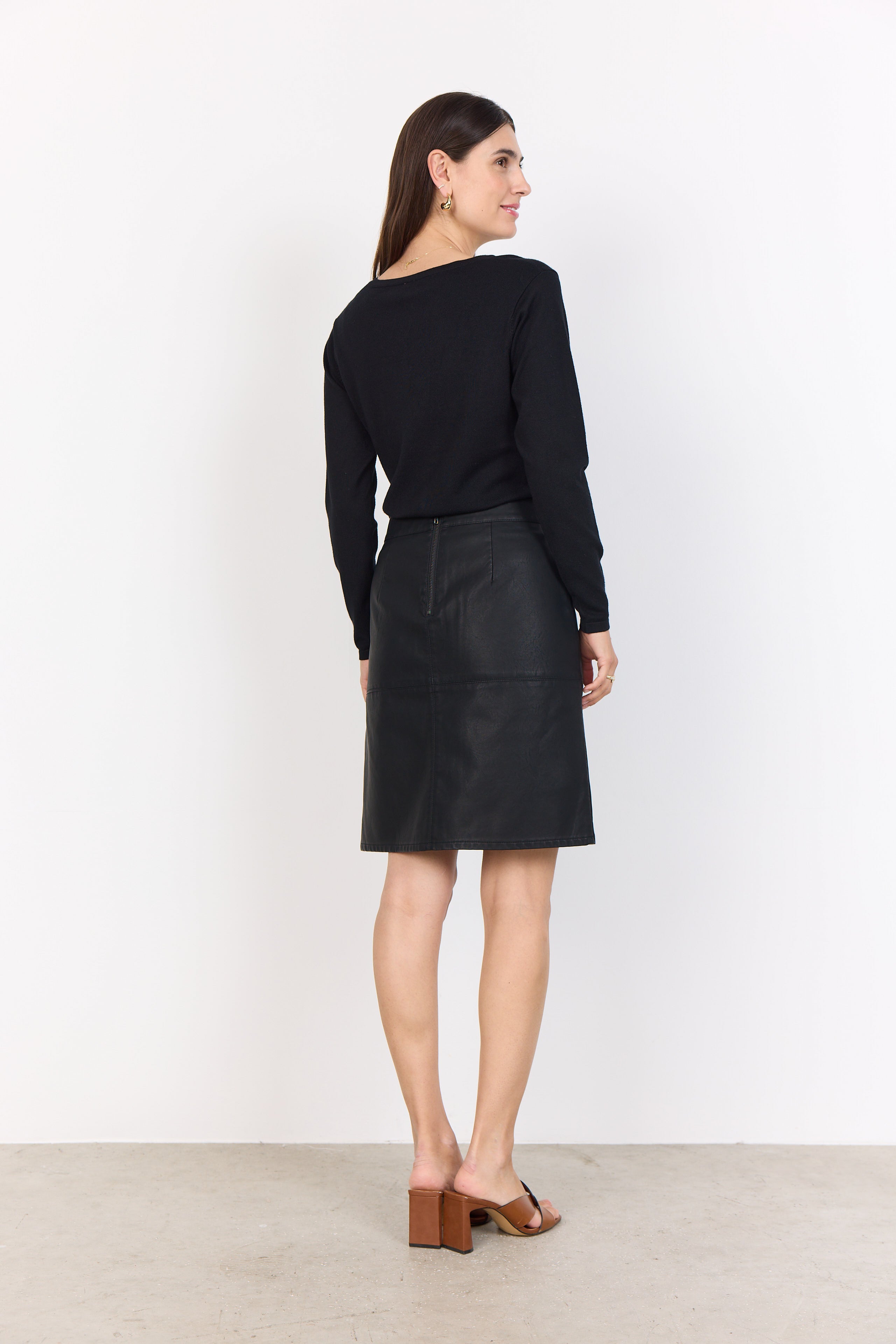 Soya Concept Skirt GUNILLA 4 - Black - - Boutique Adam & Eve marque canadienne, marque québécoise