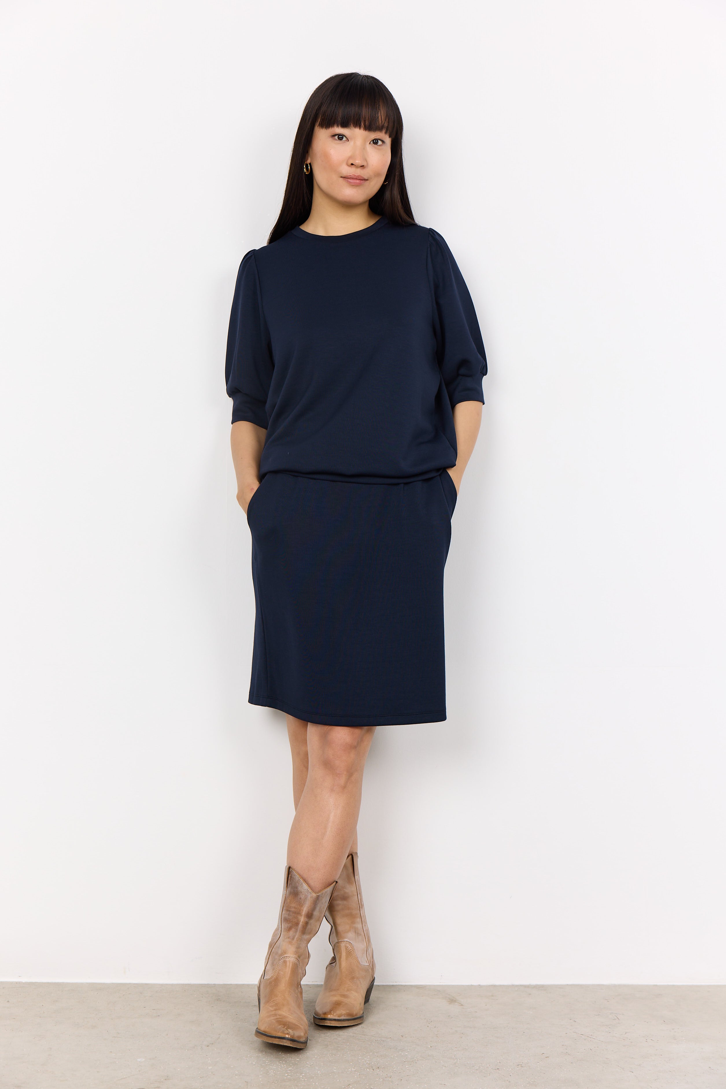 Soya Concept Sweater BANU 83 - Navy - Boutique Adam & Eve marque canadienne, marque québécoise