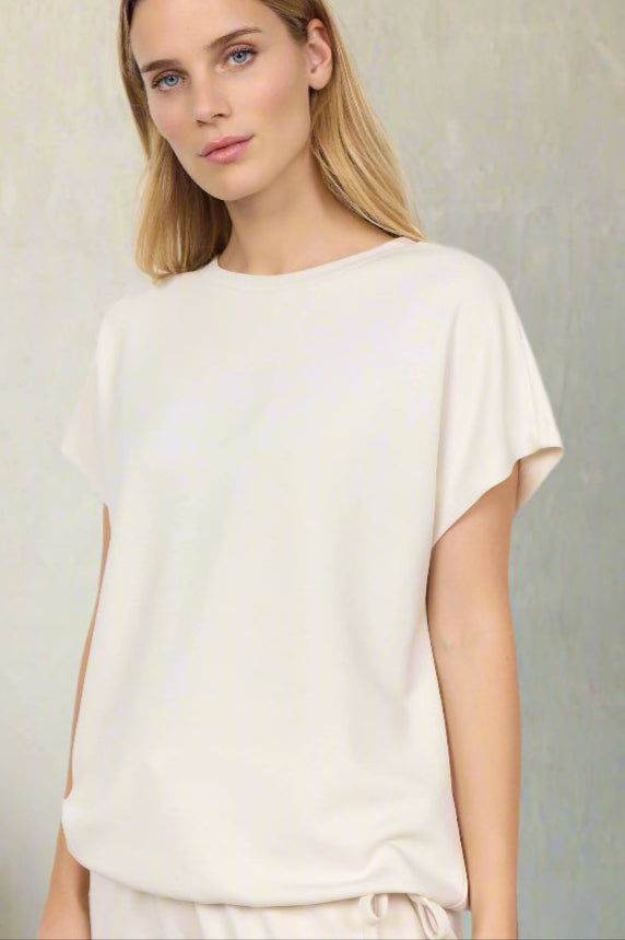 Soya Concept t-shirt BANU 169 - Off white - Boutique Adam & Eve marque canadienne, marque québécoise