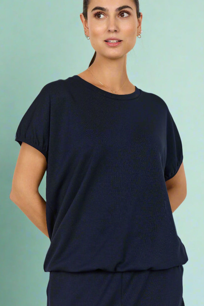 Soya Concept T-shirt BANU 237 - Navy - Boutique Adam & Eve marque canadienne, marque québécoise