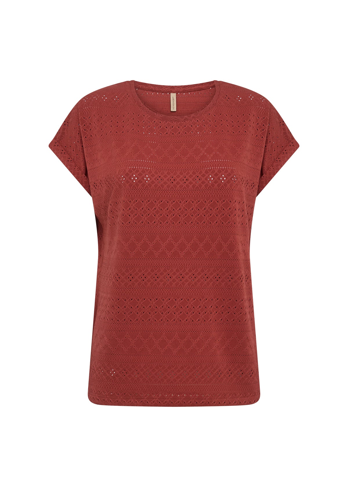 Soya Concept T-shirt SATINE 2 - Terracotta - Boutique Adam & Eve marque canadienne, marque québécoise