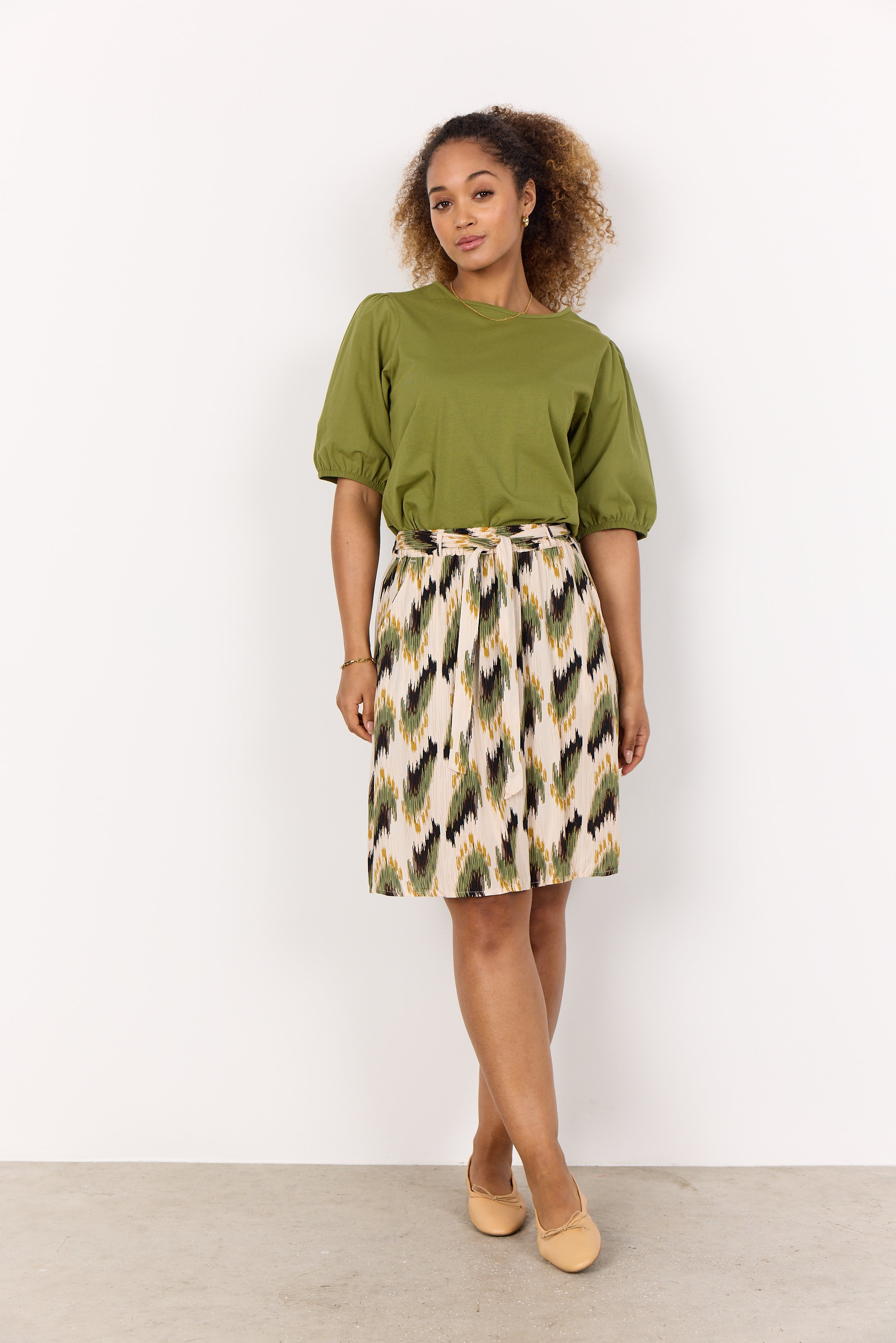 Soya Concept - Skirt rosilda-2 - Printed - Boutique Adam & Eve marque canadienne, marque québécoise