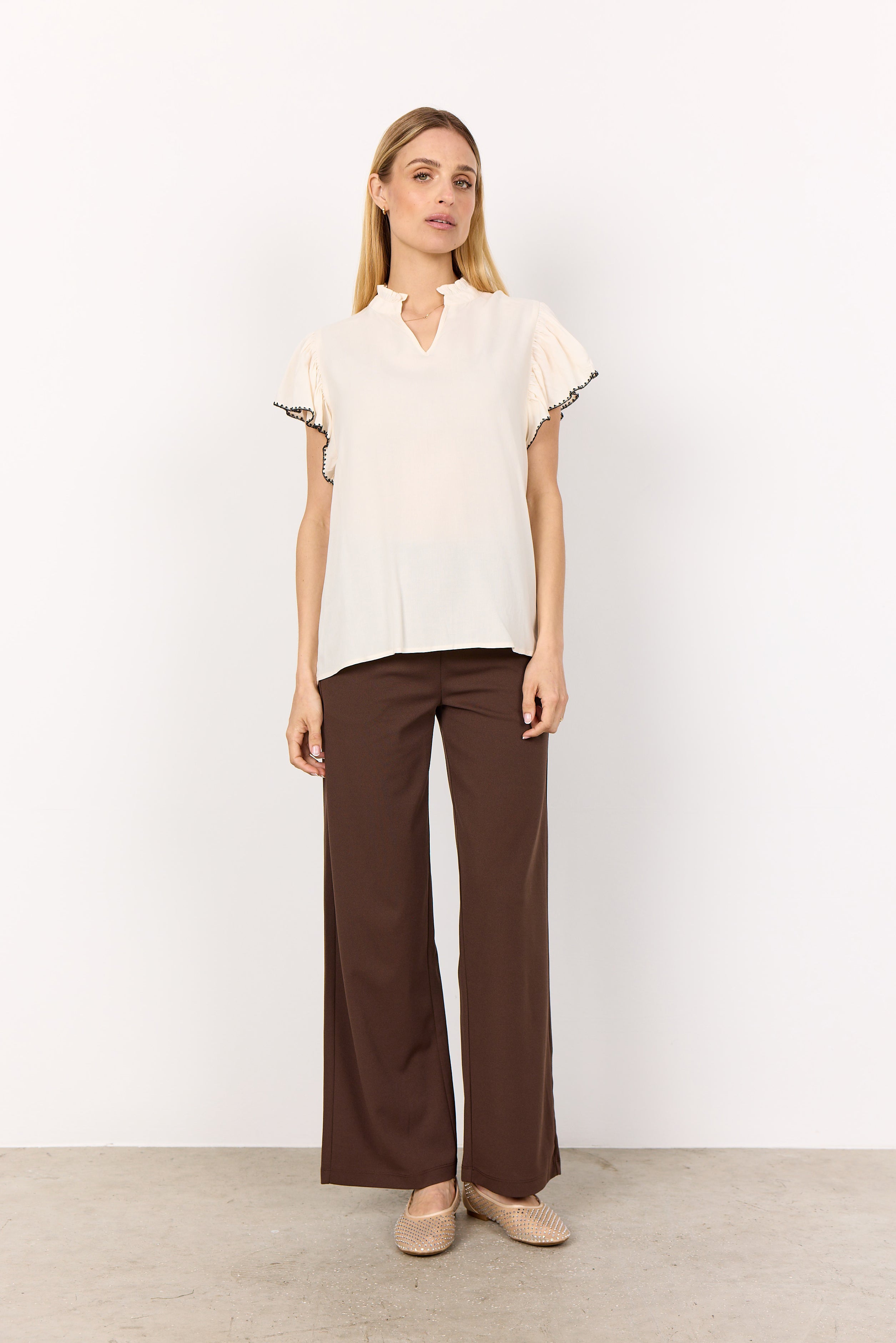 Soya Concept - Blouse RADIA 215 - Off white - Boutique Adam & Eve marque canadienne, marque québécoise