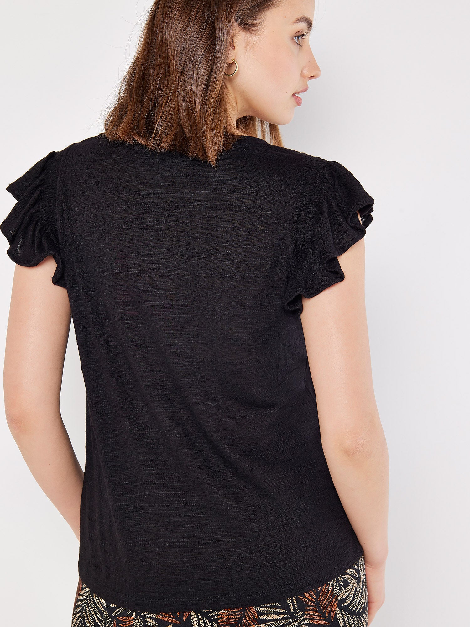 Apricot T-shirt 863842 - Black - Boutique Adam & Eve marque canadienne, marque québécoise