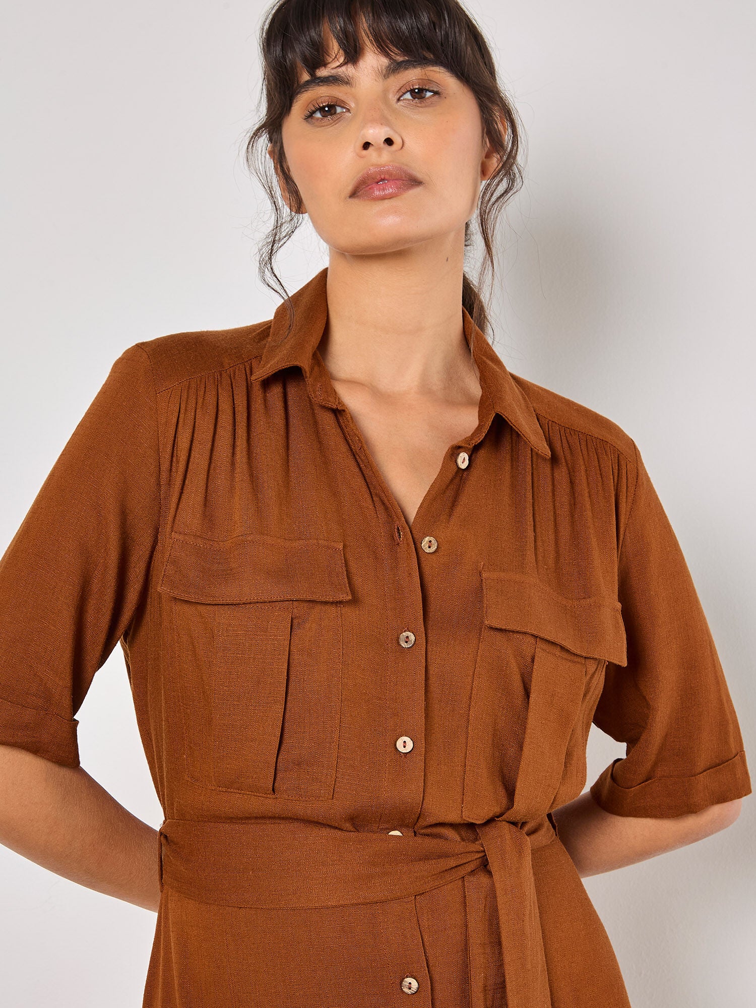 Apricot - Dress 942240 - Marron - Boutique Adam & Eve marque canadienne, marque québécoise