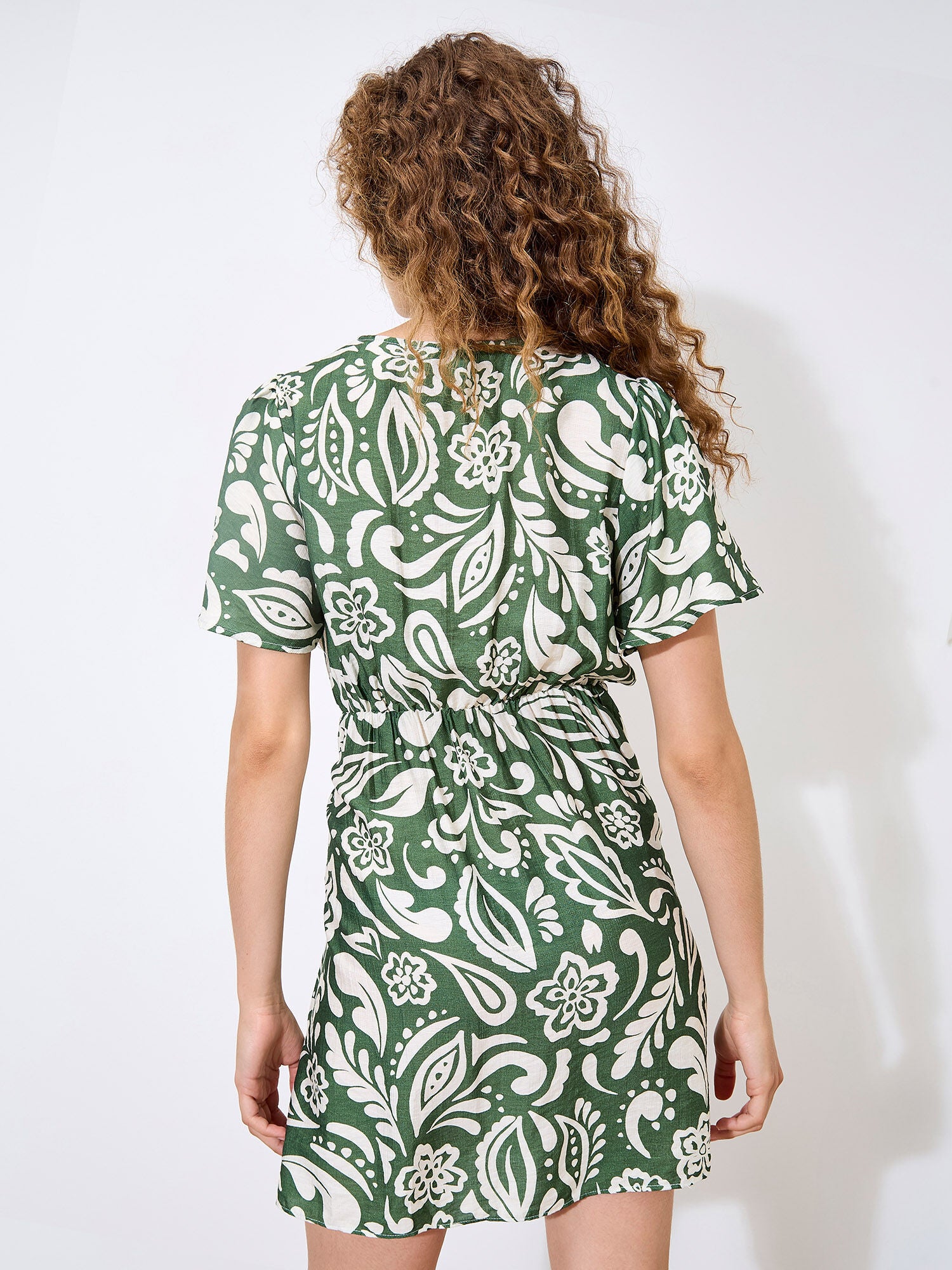 Apricot - Dress 962019 - Green - Boutique Adam & Eve marque canadienne, marque québécoise