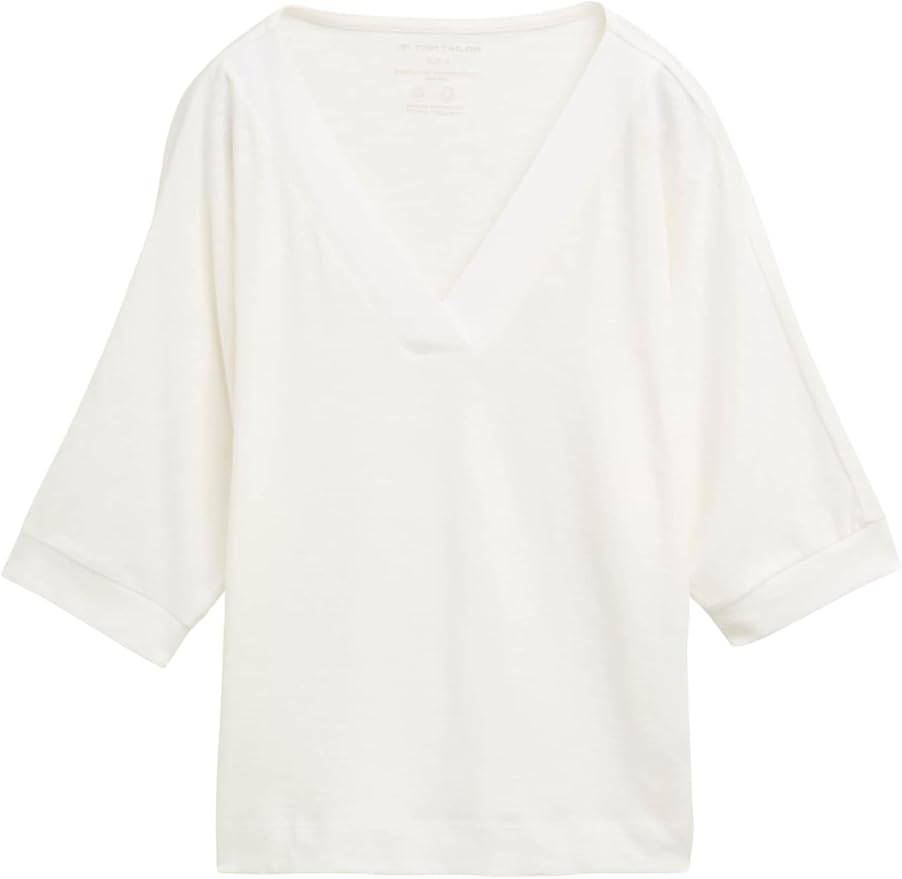 Tom tailor t-shirt 1045567 - White - Boutique Adam & Eve marque canadienne, marque québécoise