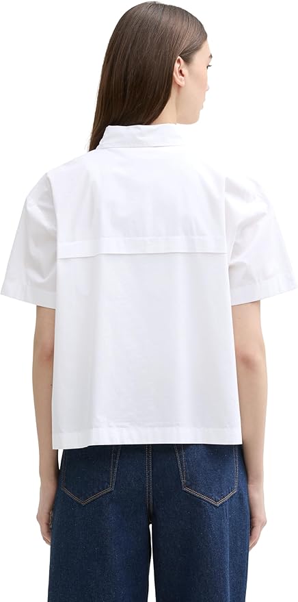 Tom Tailor- Blouse -1045497 - White - Boutique Adam & Eve marque canadienne, marque québécoise