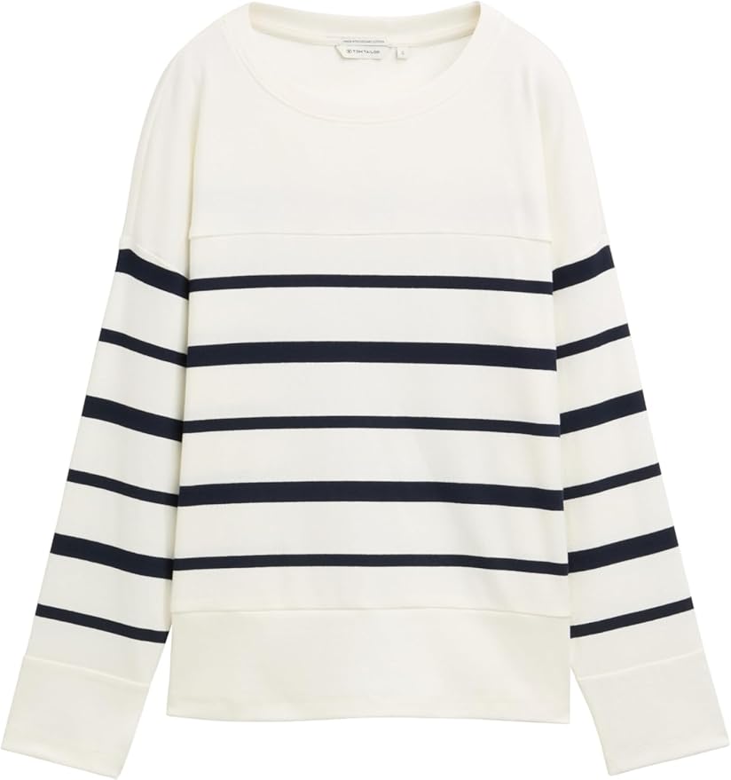 Tom Tailor- Blouse -1045550 - Striped - Boutique Adam & Eve marque canadienne, marque québécoise