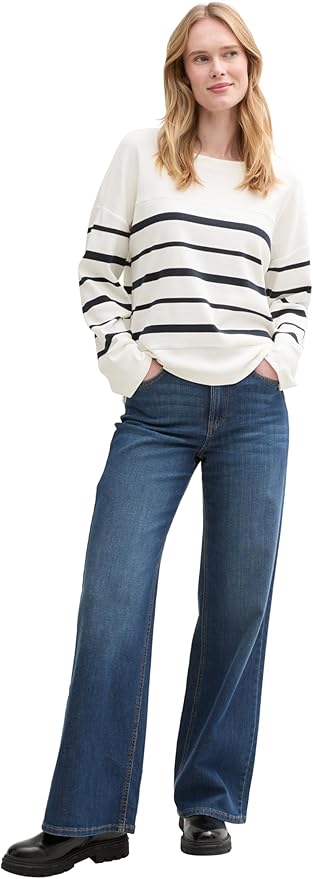 Tom Tailor- Blouse -1045550 - Striped - Boutique Adam & Eve marque canadienne, marque québécoise