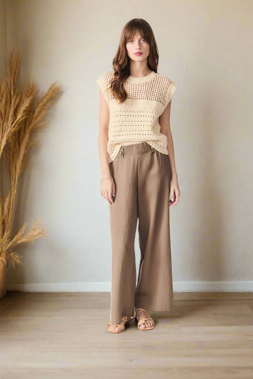 Deluc Top PAULO - Off white - Boutique Adam & Eve marque canadienne, marque québécoise