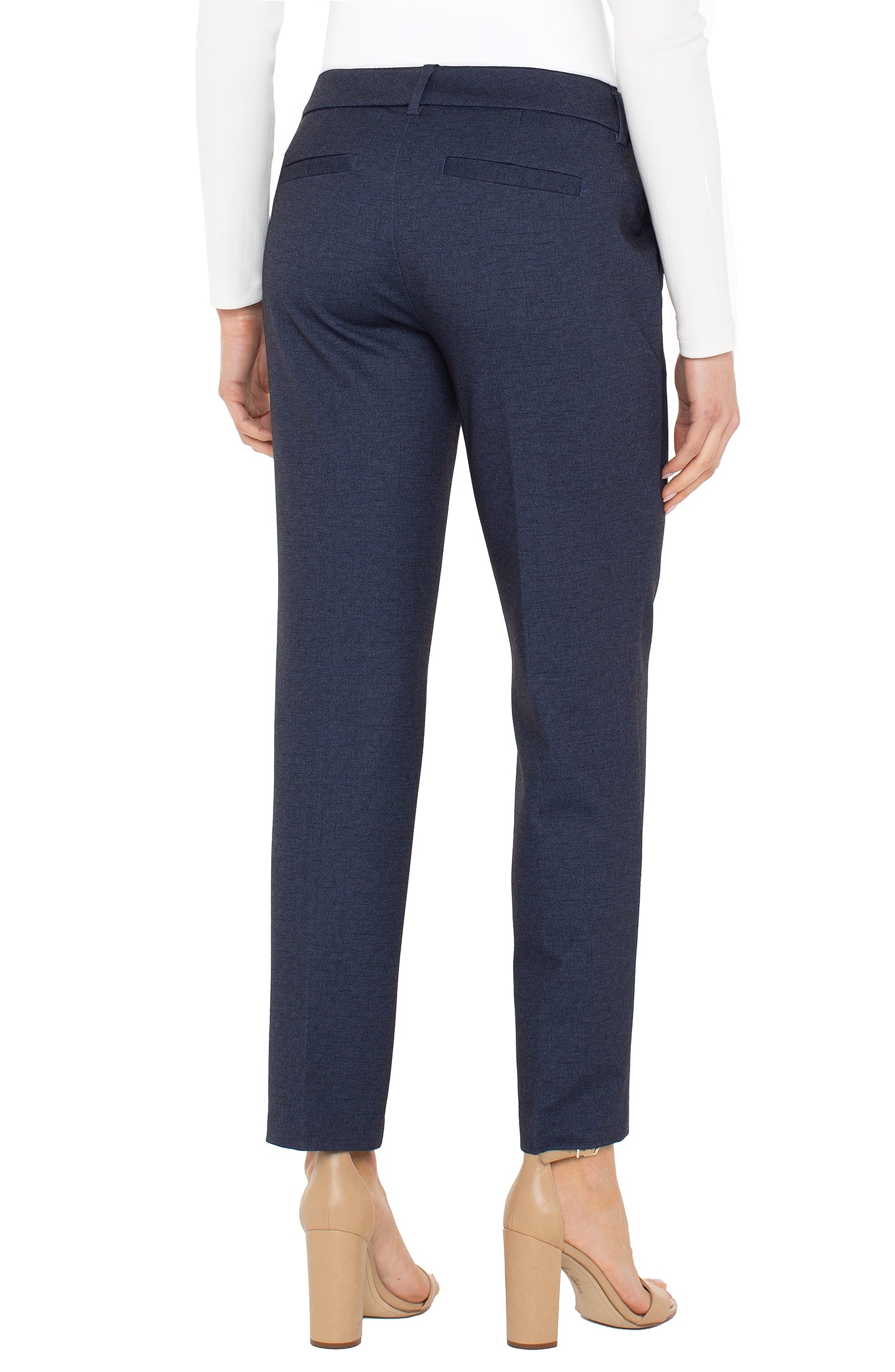 Liverpool Pants kelsey-trouser - Navy -Boutique Adam & Eve marque canadienne, marque québécoise