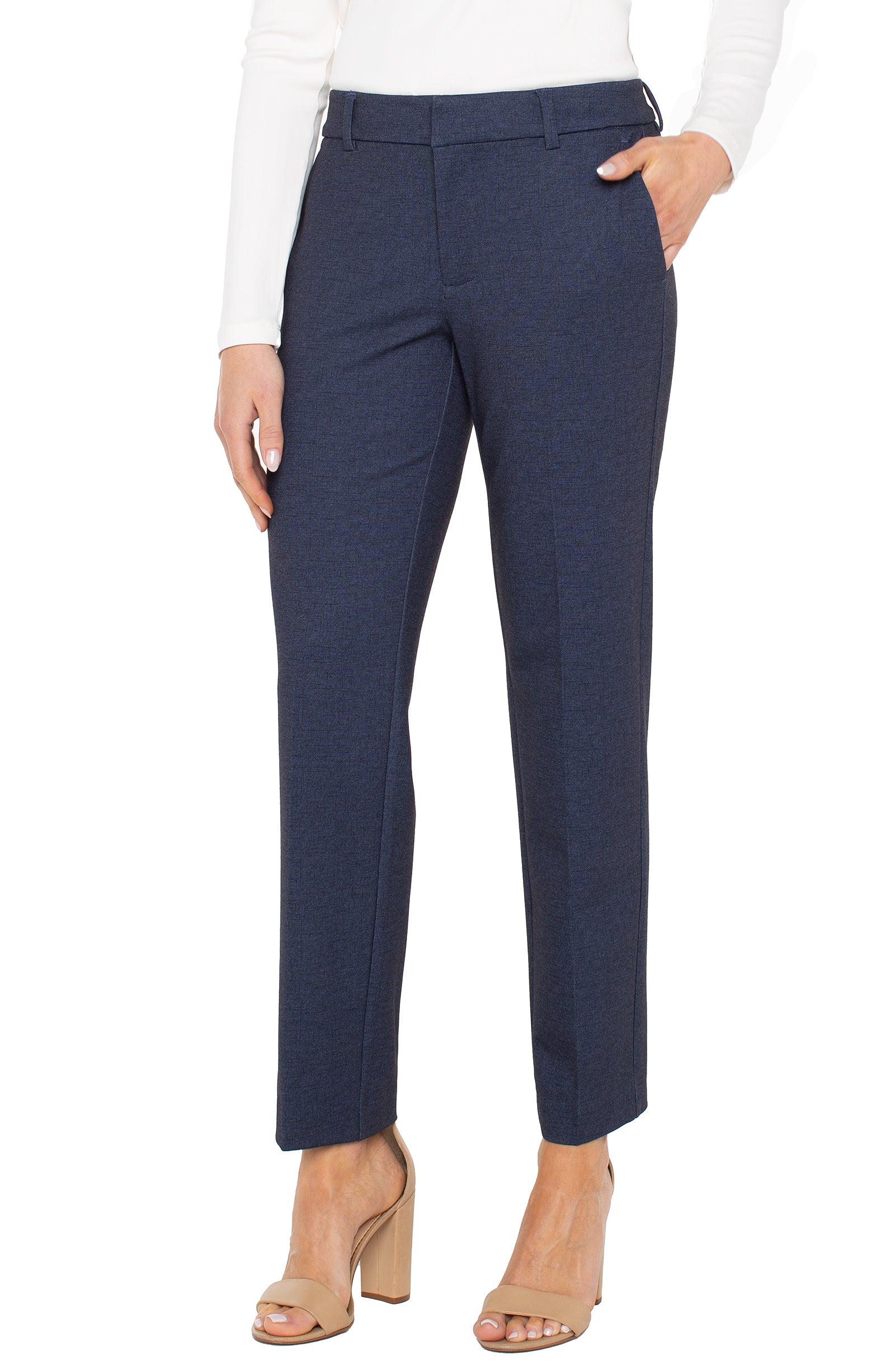 Liverpool Pants kelsey-trouser - Navy - Boutique Adam & Eve marque canadienne, marque québécoise
