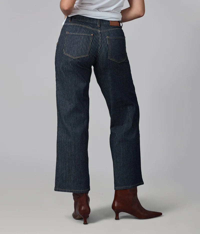 Lola Jeans - Jeans COLETTE Denim Striped- Boutique Adam & Eve marque canadienne, marque québécoise