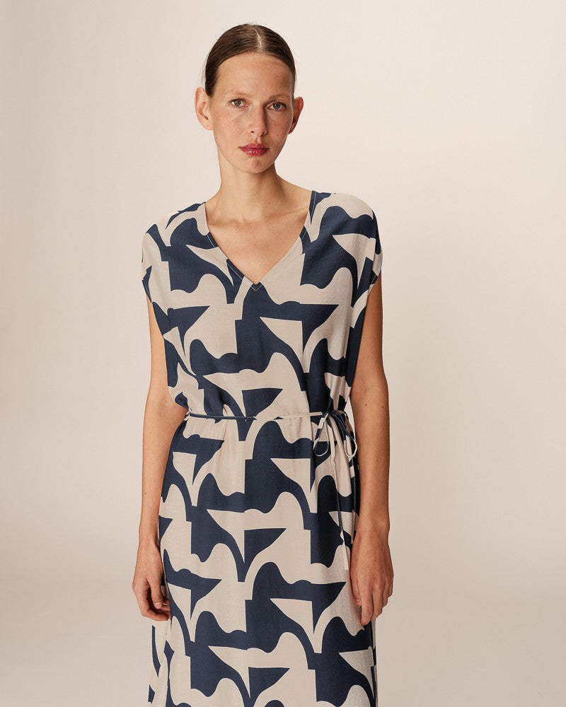 Grace & Mila - Dress PENSEE - Navy - Boutique Adam & Eve marque canadienne, marque québécoise