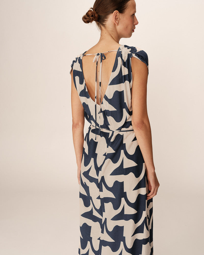 Grace & Mila - Dress PENSEE - Navy - Boutique Adam & Eve marque canadienne, marque québécoise
