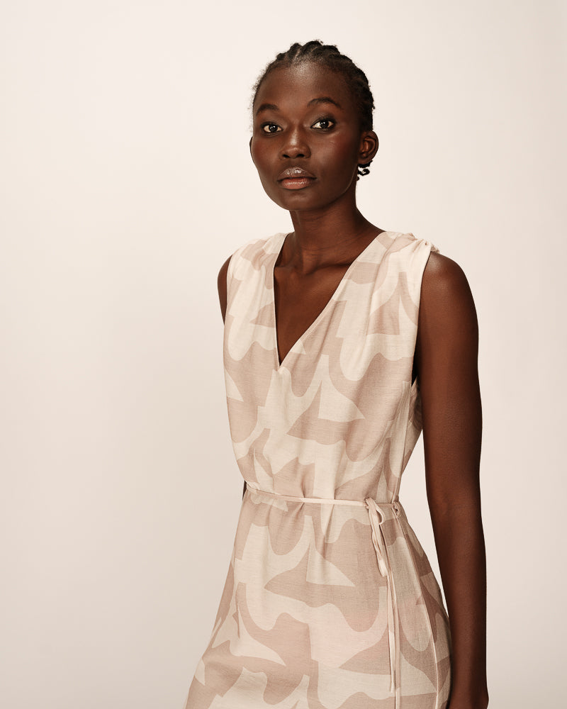 Grace & Mila - Dress PENSEE - Off white - Boutique Adam & Eve marque canadienne, marque québécoise