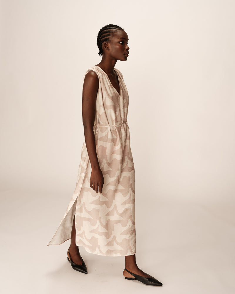 Grace & Mila - Dress PENSEE - Off white - Boutique Adam & Eve marque canadienne, marque québécoise