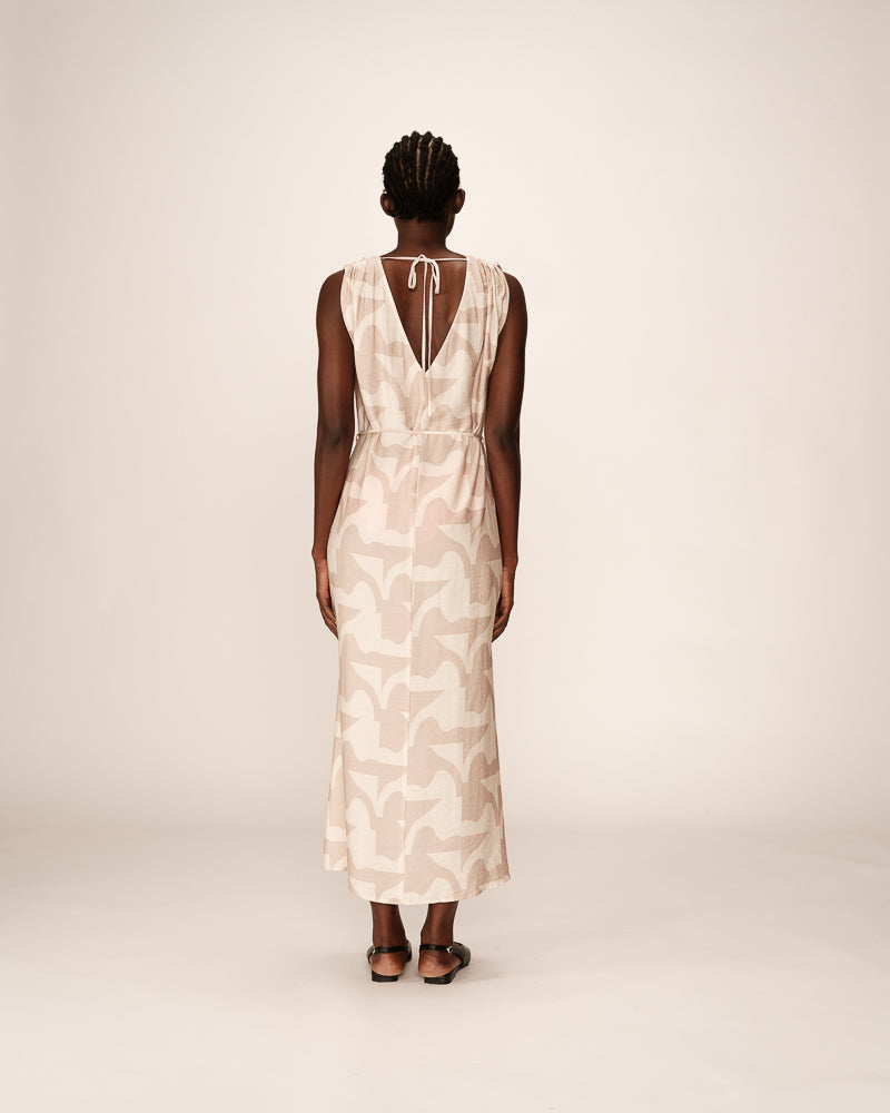 Grace & Mila - Dress PENSEE - Off white - Boutique Adam & Eve marque canadienne, marque québécoise