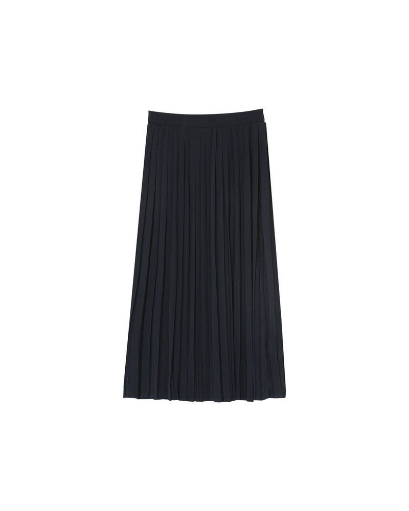 Grace & Mila - Skirt PLISSE - Navy - Boutique Adam & Eve marque canadienne, marque québécoise