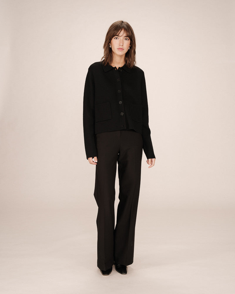 Grace & Mila - Cardigan SAILOR - Black - Boutique Adam & Eve marque canadienne, marque québécoise