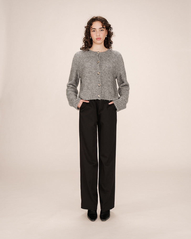 Grace & Mila - Cardigan SALMA - Grey - Boutique Adam & Eve marque canadienne, marque québécoise