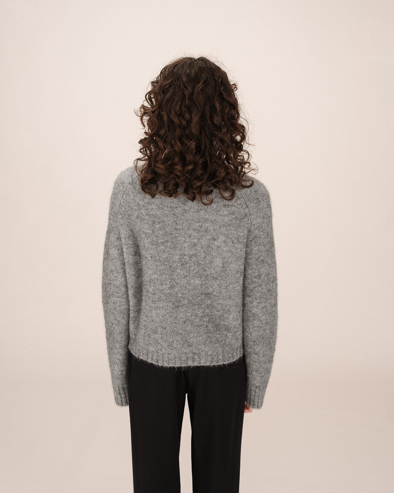Grace & Mila - Cardigan SALMA - Grey - Boutique Adam & Eve marque canadienne, marque québécoise