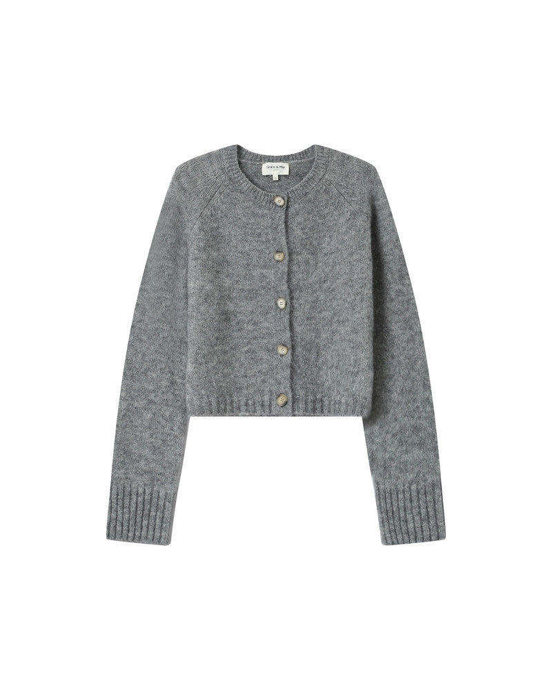 Grace & Mila - Cardigan SALMA - Grey - Boutique Adam & Eve marque canadienne, marque québécoise