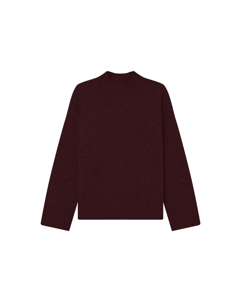 Grace & Mila - Sweater SALTY - Wine - Boutique Adam & Eve marque canadienne, marque québécoise