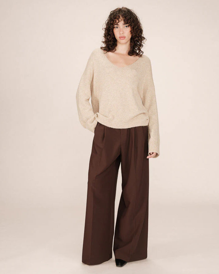Grace & Mila - Sweater SALVADOR - Off white - Boutique Adam & Eve marque canadienne, marque québécoise