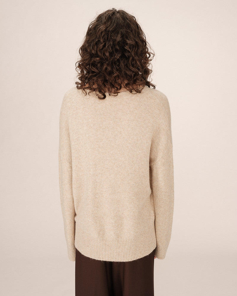 Grace & Mila - Sweater SALVADOR - Off white - Boutique Adam & Eve marque canadienne, marque québécoise