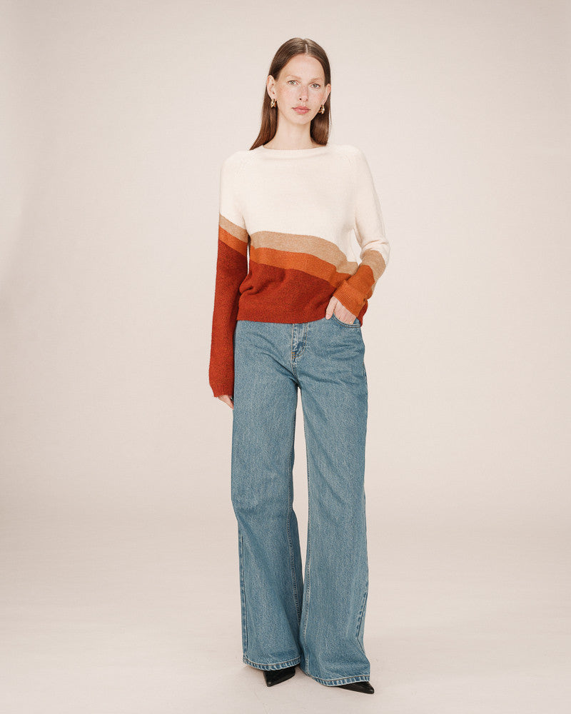 Grace & Mila - Sweater SARANDON - Off white - Boutique Adam & Eve marque canadienne, marque québécoise