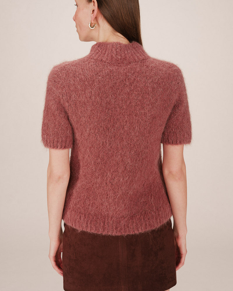 Grace & Mila - Sweater SAULE - Terracotta - Boutique Adam & Eve marque canadienne, marque québécoise